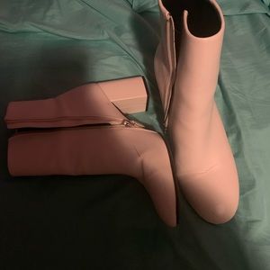 White gogo booties